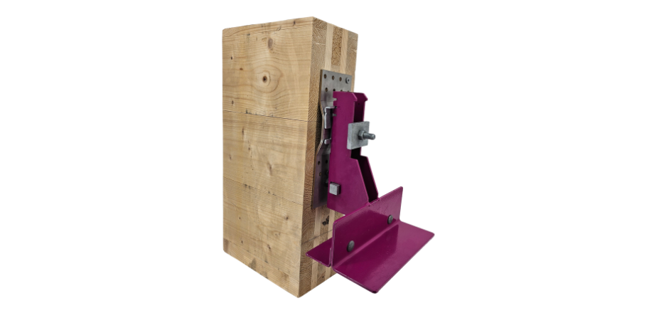 Multi-D geveldrager + CLT-Connector